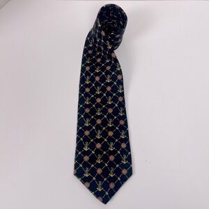Crooks & Creed London Hand Made 100% Silk Nautical Themed Tie; Cruising, Travel